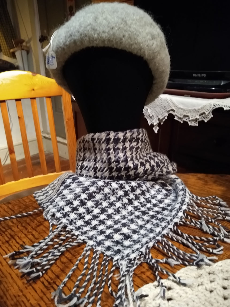 Thumbnail: V-Cowl, Houndstooth or Plainweave Plaid.