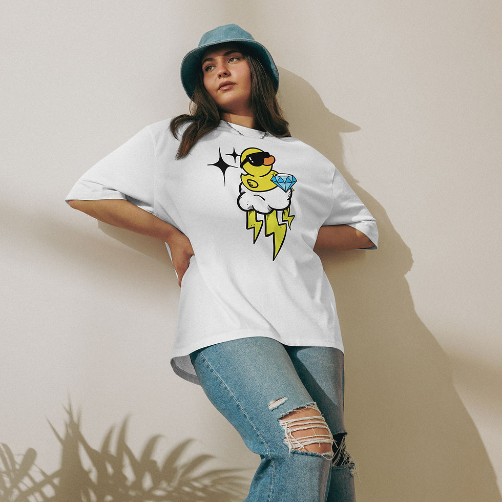Thumbnail: Rubber Duck Diomond Oversized heavyweight t-shirt