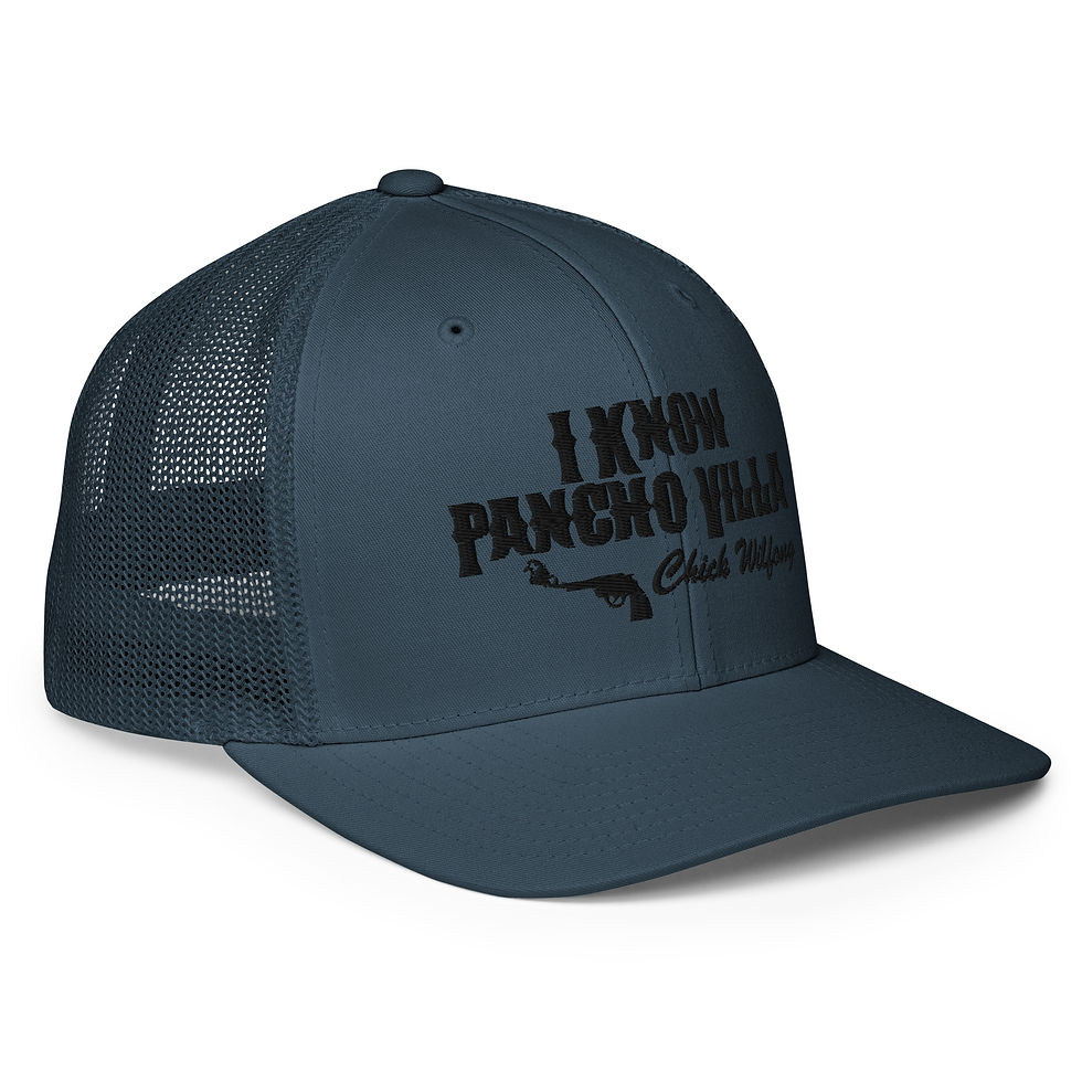 Thumbnail: I Know Pancho Vila Flex Fit trucker cap - Black Threading