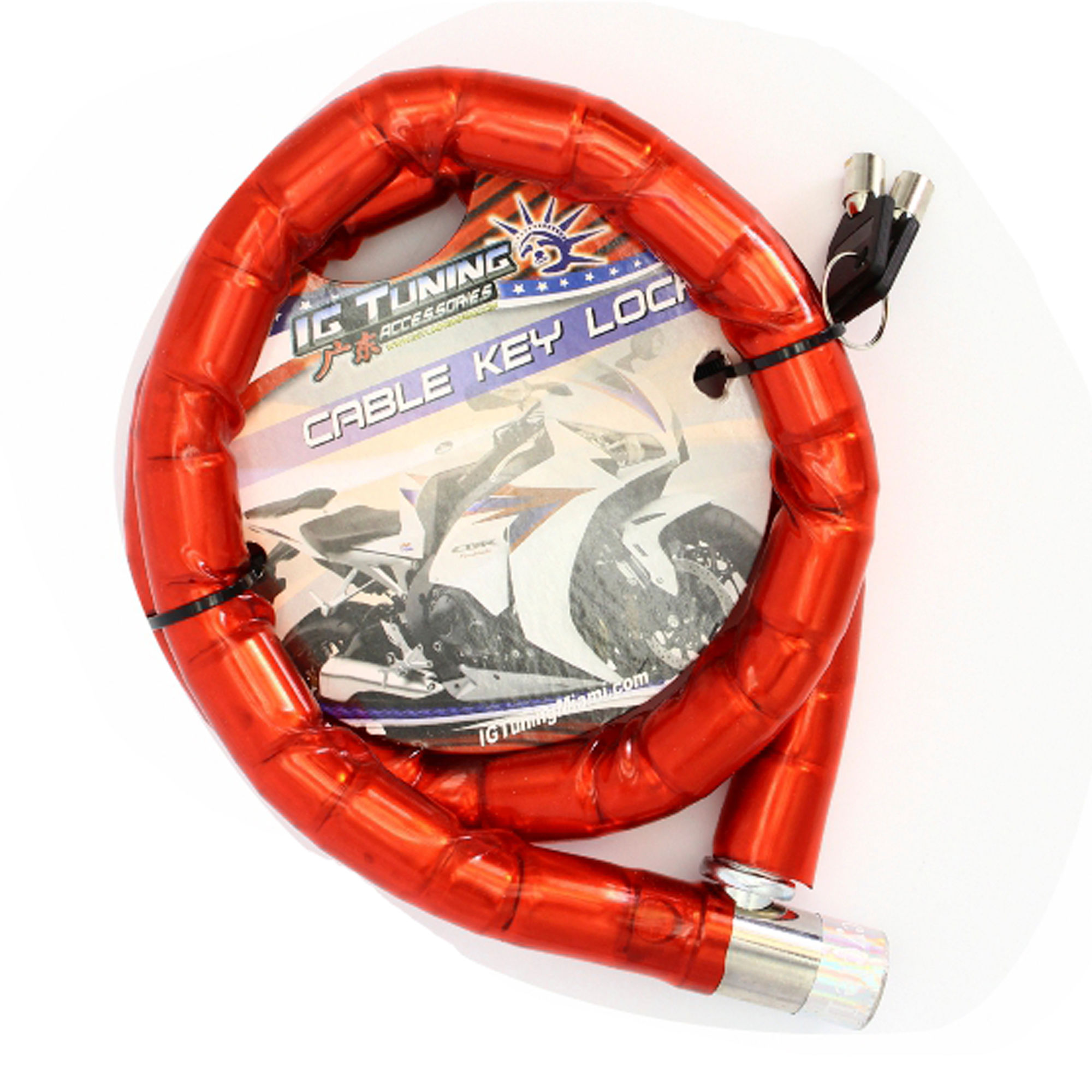 Motorcycle Cable Lock Armored 22x100 cms