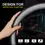 Thumbnail: Gray Steering Wheel Cover 17.71 inch