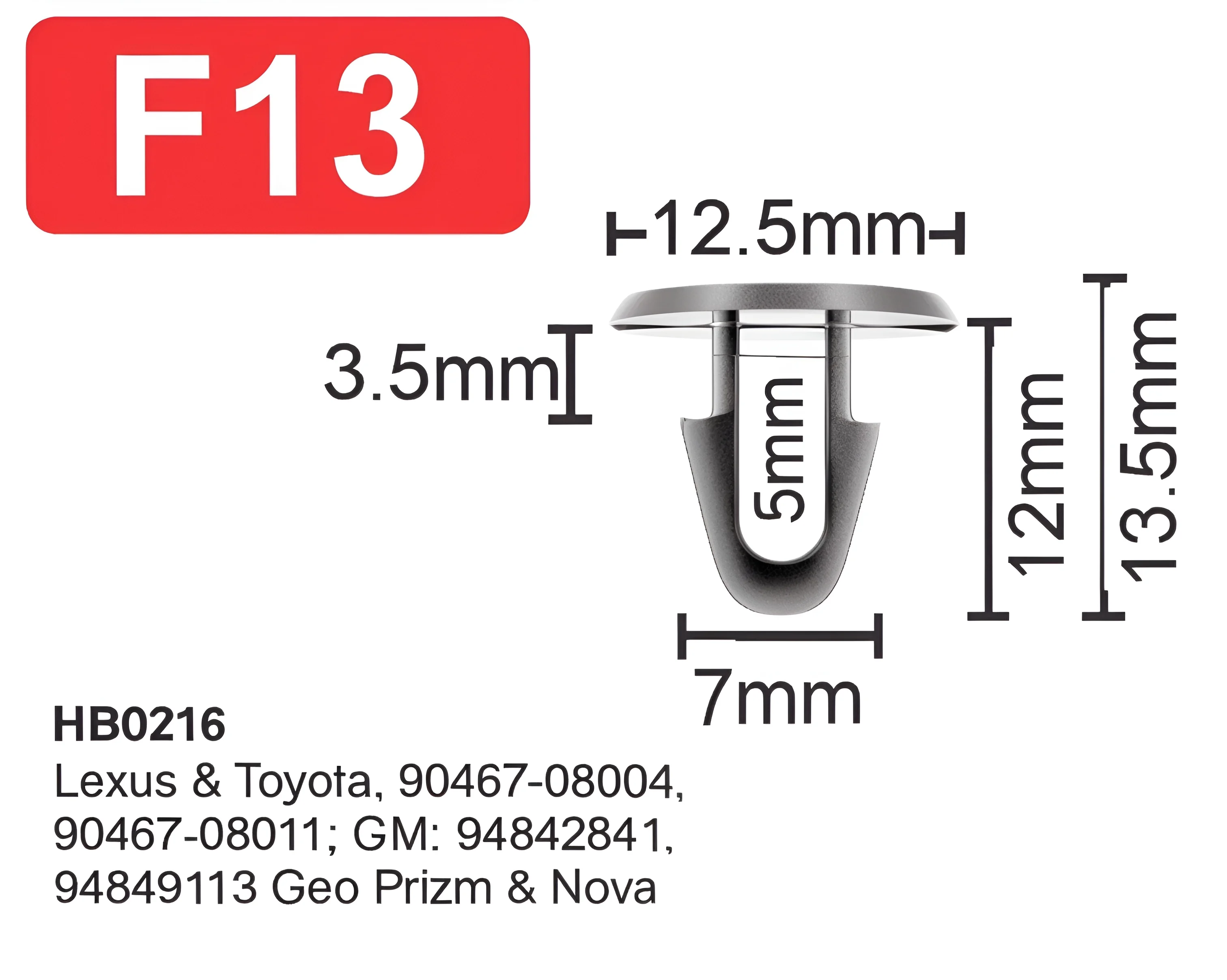 Car Body Clip F13 100 pcs IGTuningMiami Car Accessories Wholesale