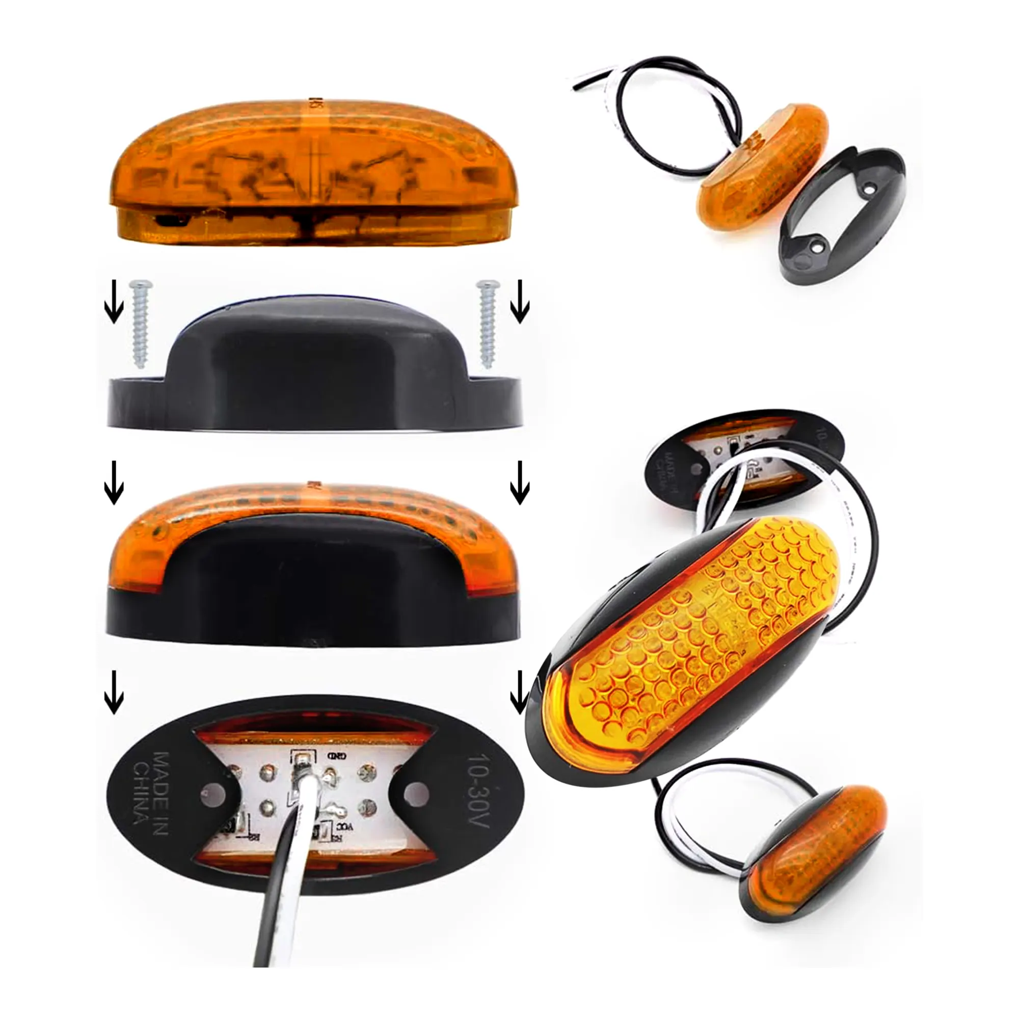 LED Truck Headlight Yellow 2 pcs IGTuningMiami Car Accessories Wholesale