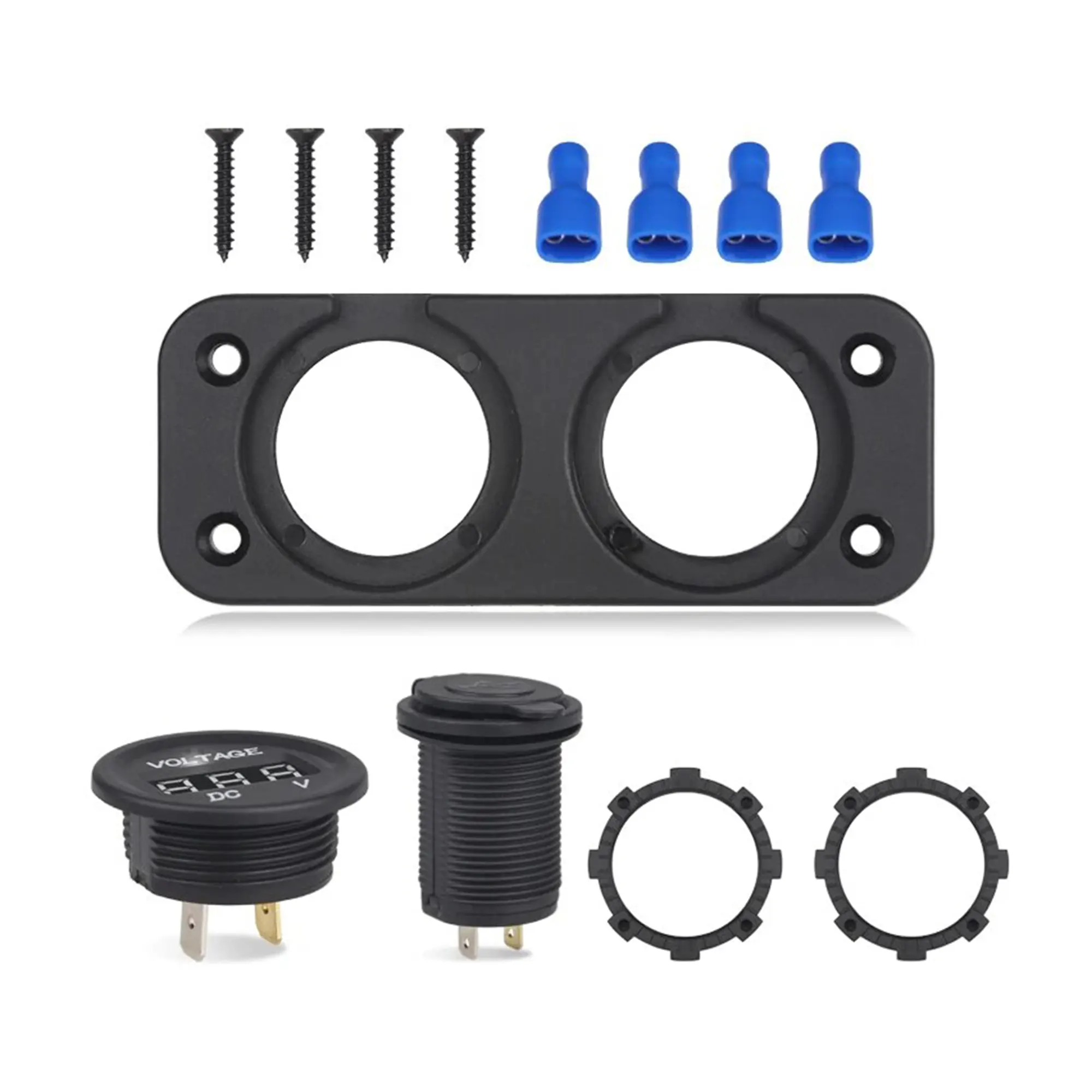 Power Outlet Input with Voltmeter IGTuningMiami Car Accessories Wholesale