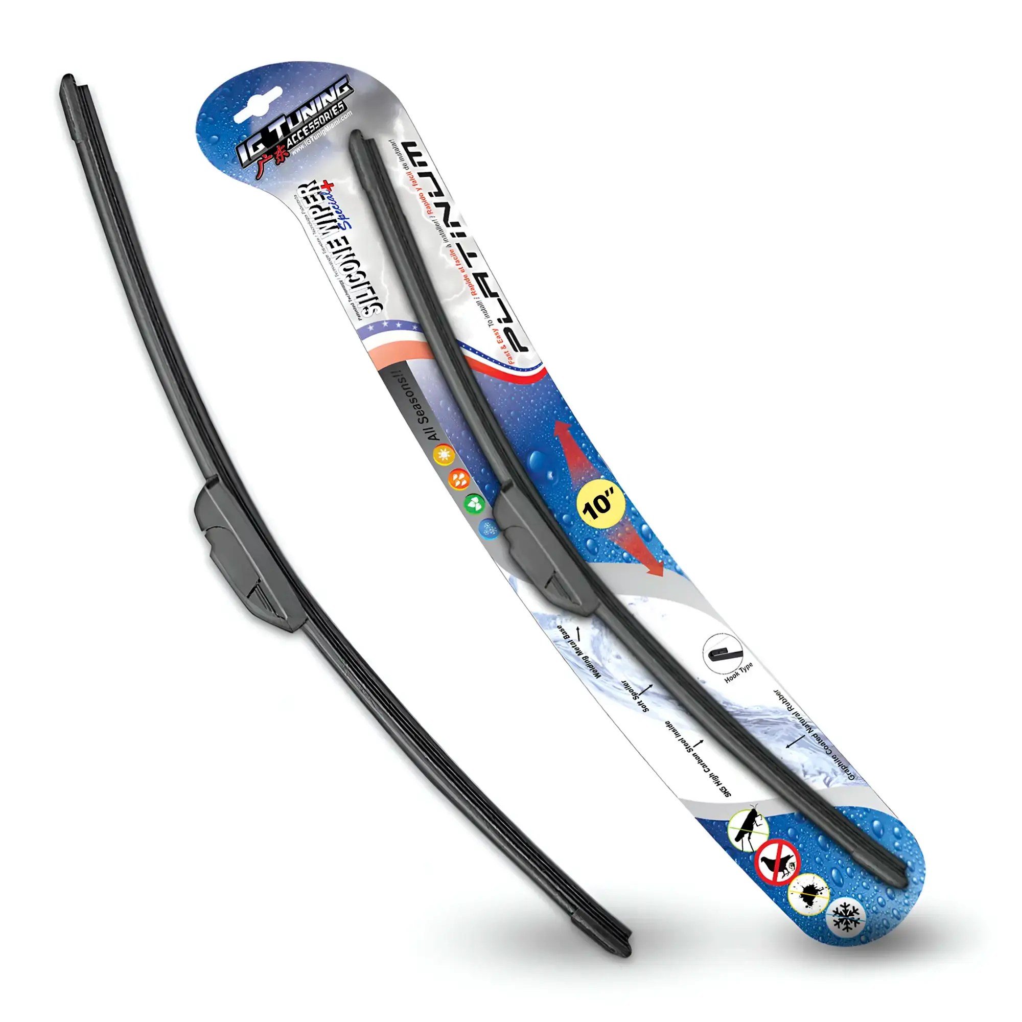 Ergonomic Wiper Blade 10" 1Pcs