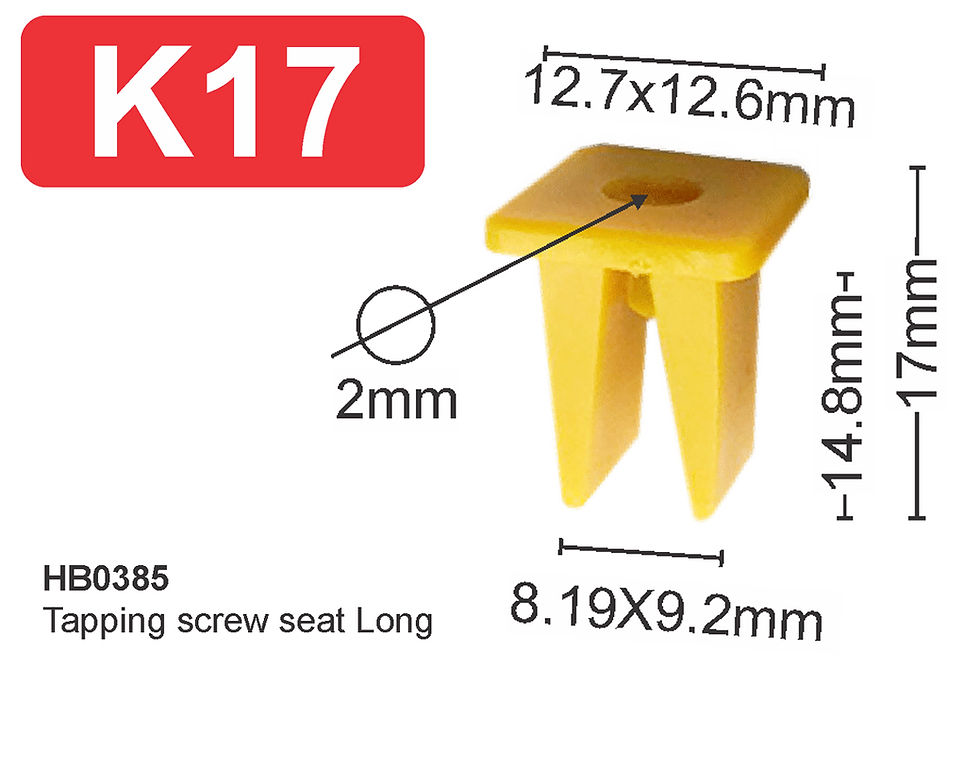 Plastic hook K17 100 units IGTuningMiami Car Accessories Wholesale