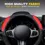 Thumbnail: Steering Wheel Cover With Sponge in Red-Black