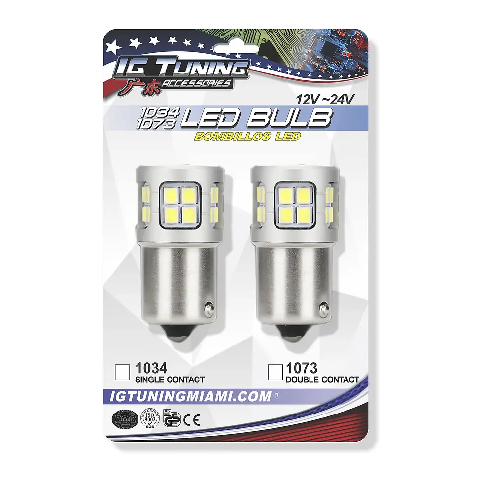 1156 LED Single Contact 30 Leds White