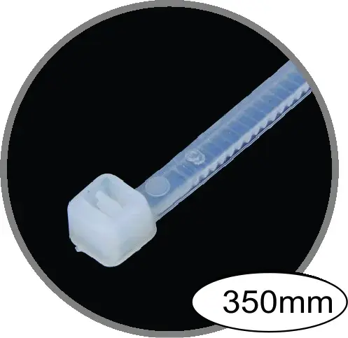 Plastic Strips White 7 x 350mm 100 pcs