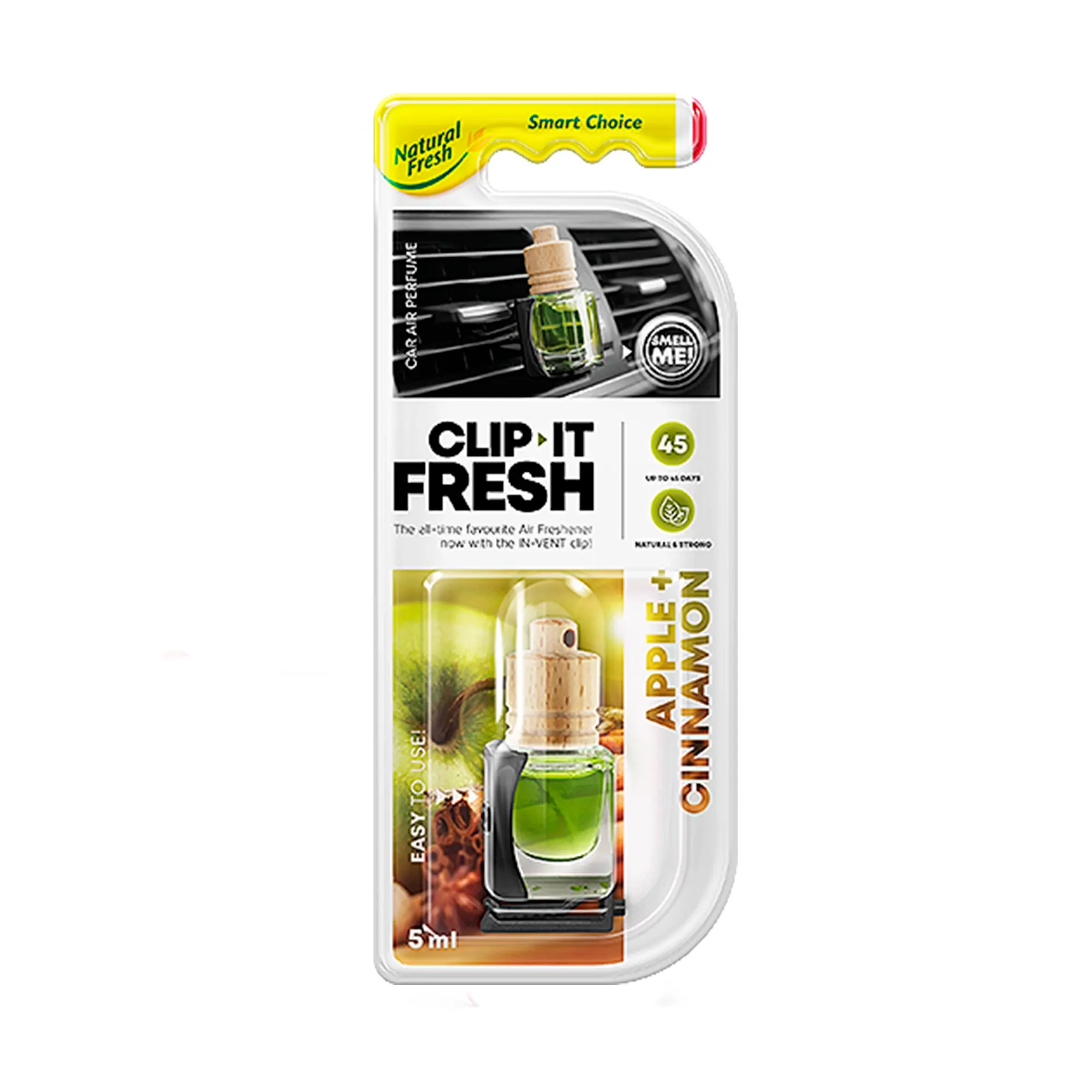 Clip It Fresh Apple & Cinnamon 5 ml front view