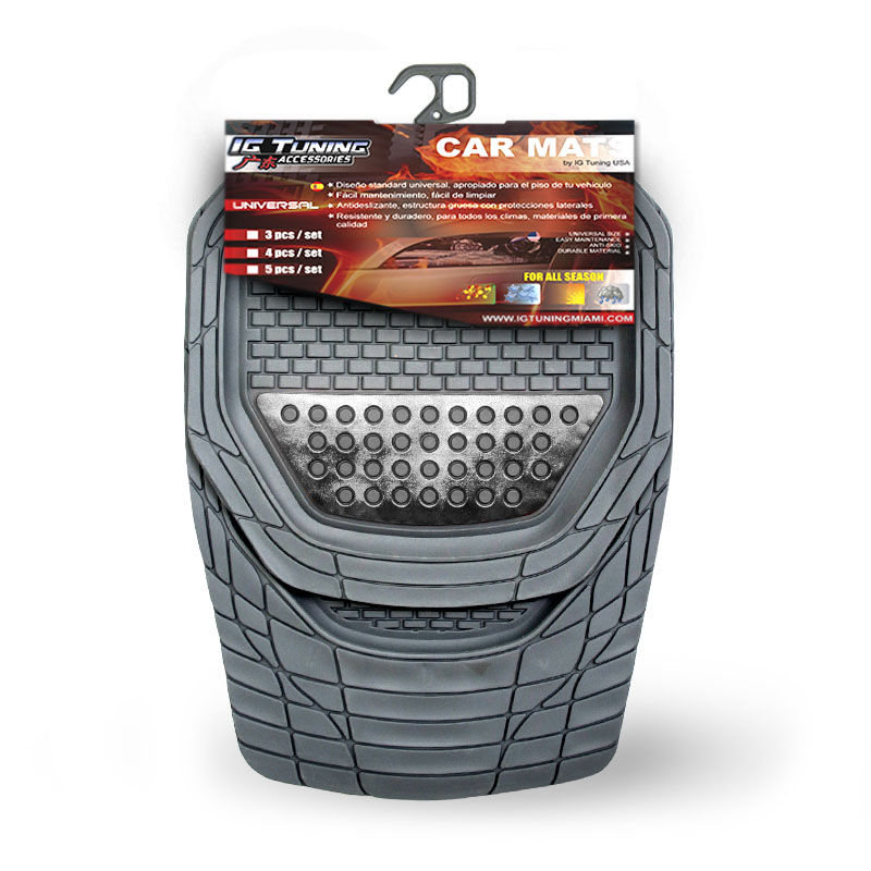 Gray Cromo Car Floor Mat