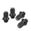Thumbnail: L47Mmx 14X1.5, Black 4 Nuts 2 Keys