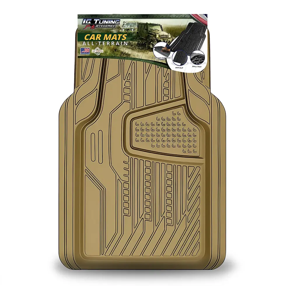 All Terrain Beige Car Floor Mat, Ideal for Protecting Your Vehicle Interior and Keeping It Clean and Tidy