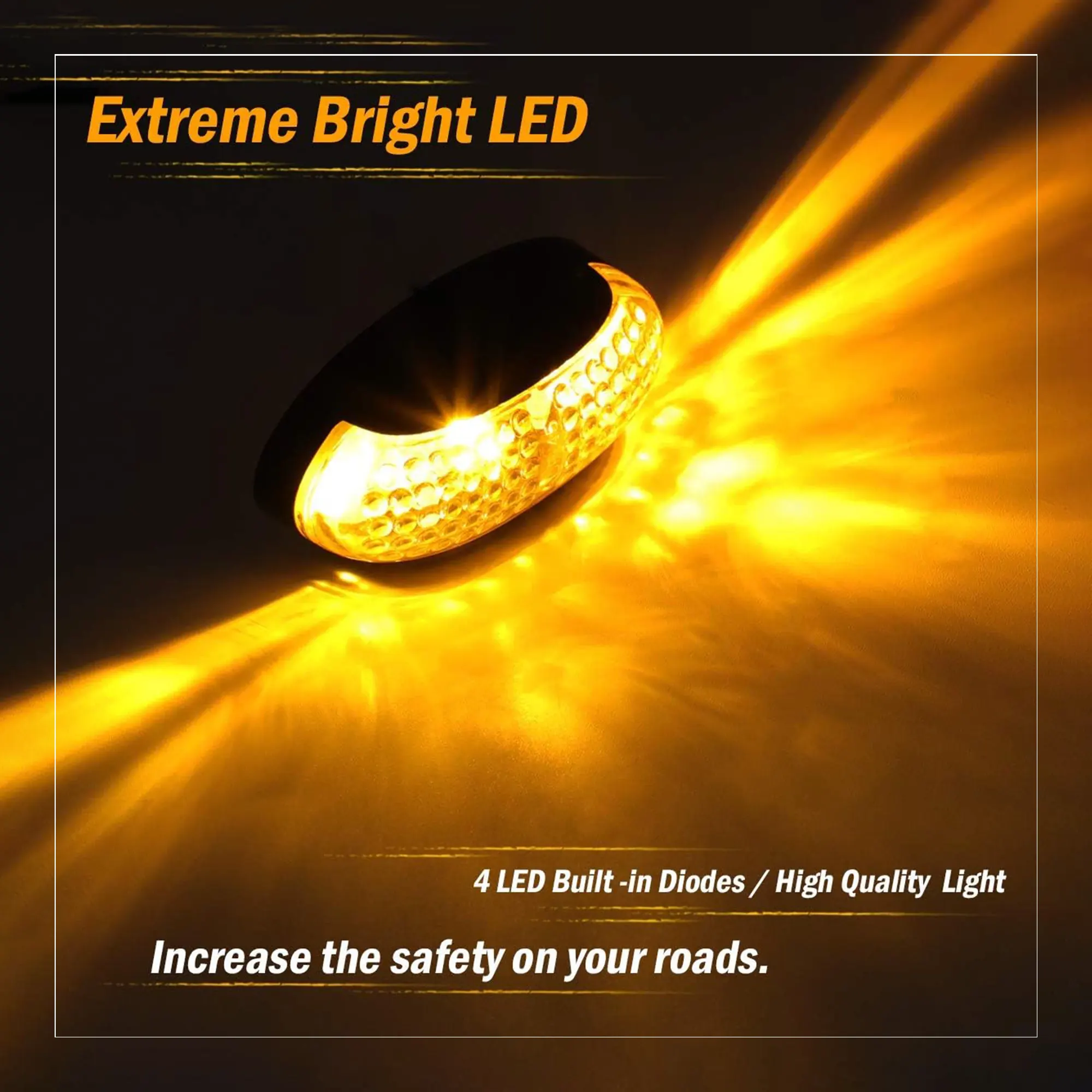 LED Truck Headlight Yellow 2 pcs IGTuningMiami Car Accessories Wholesale