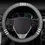Thumbnail: Steering Wheel Cover with Ring Details in Gray