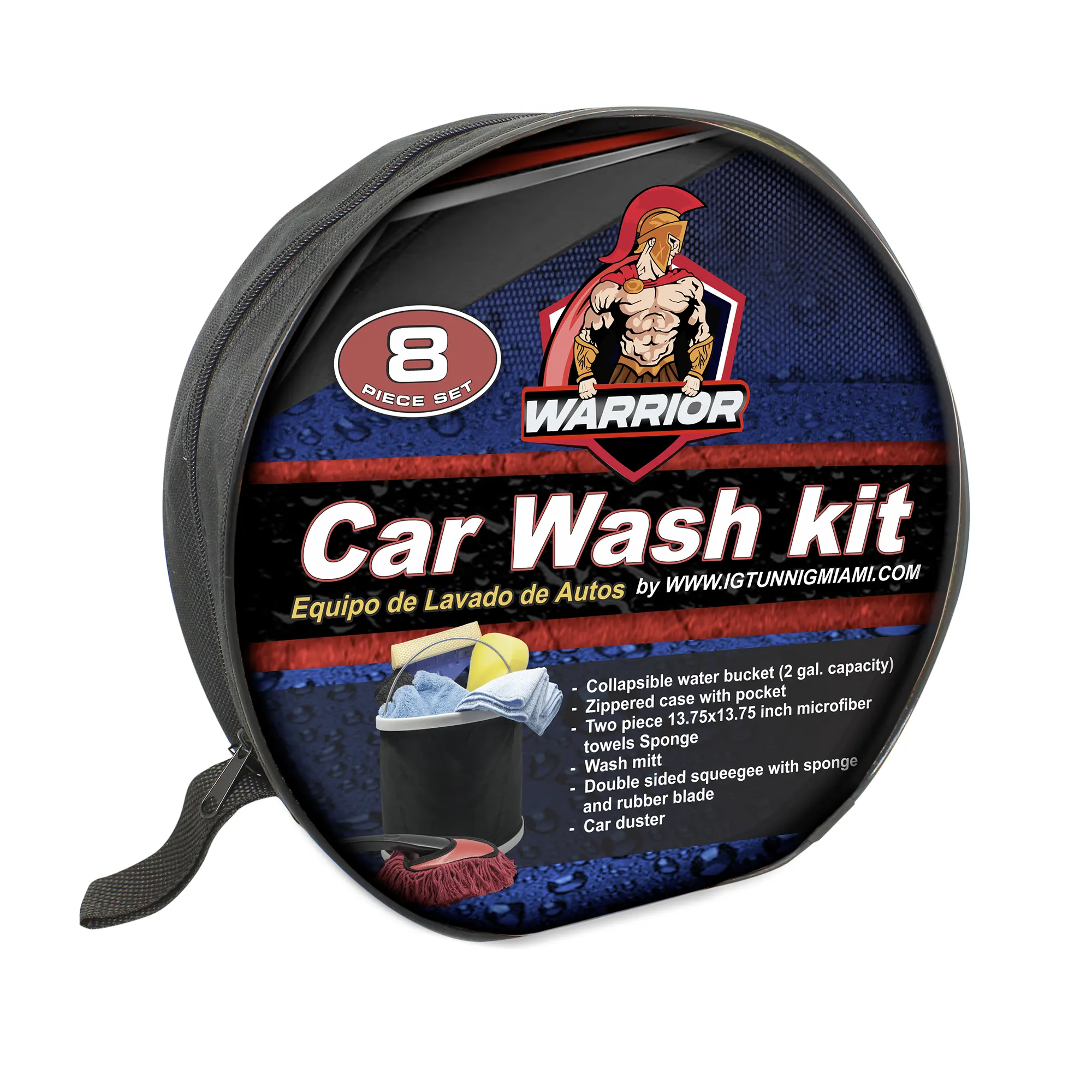 Car Wash Kit Deluxe 8 pcs - Ig Tuning Miami Car Accessories Wholesale