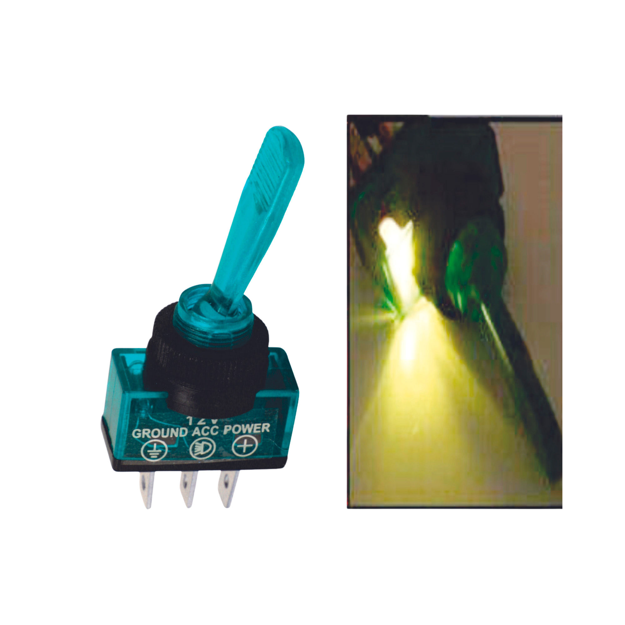 Large Blue Switch W/Light