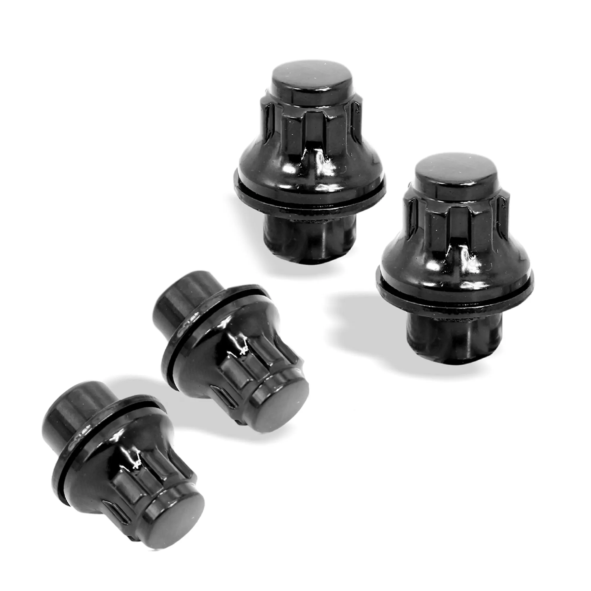 L37Mmx 14X1.5, Black 4 Nuts 2 Keys IGTuningMiami Car Accessories