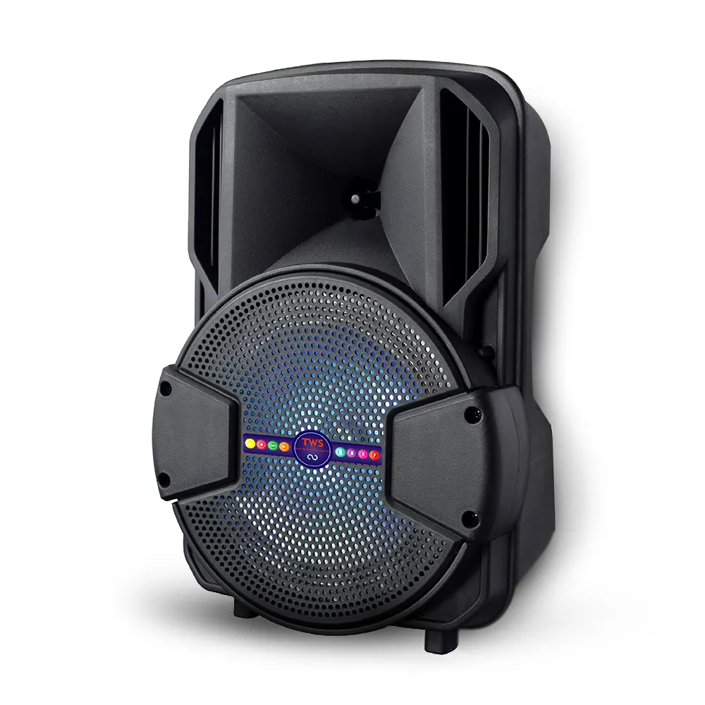 Port Speaker 3000W 8 Inch Mic Bt Tf Usb Fm Led Aux Remote
