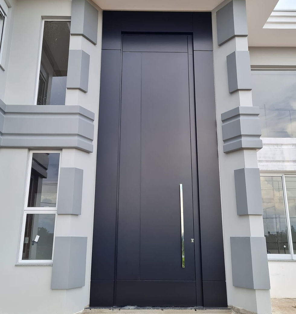 XL minimalistic black door