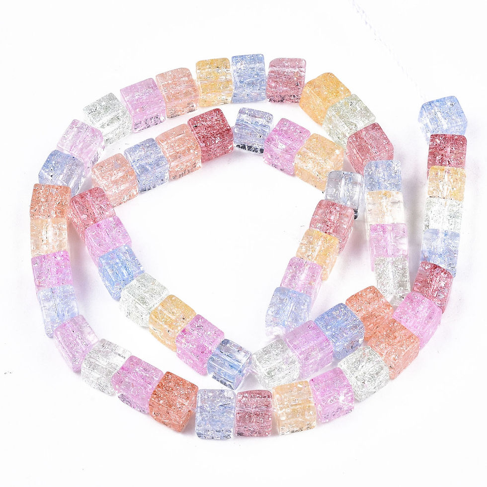 Miniatura: Cristal Crackle en Cubo