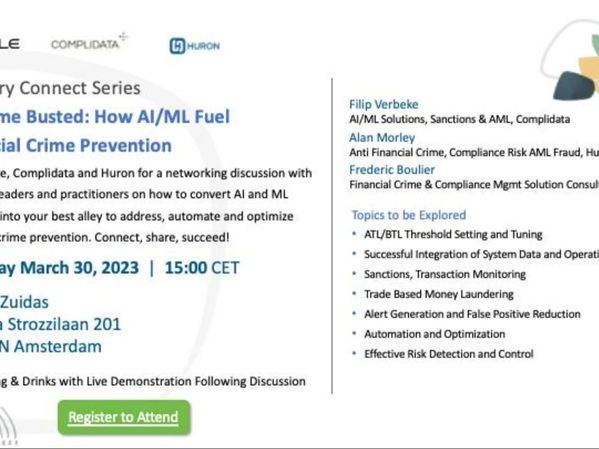 You're invited to our networking event series - "Fighting Financial Crimes with AI"!