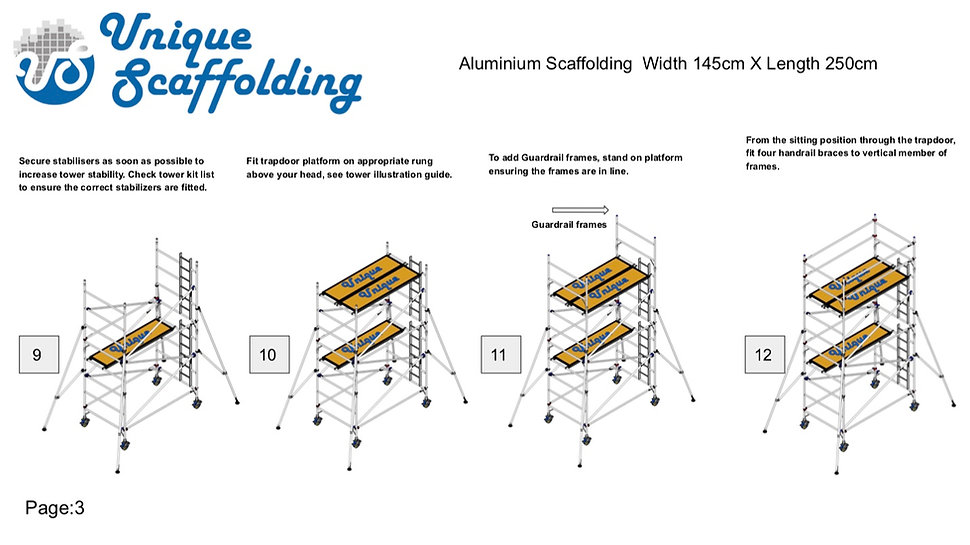 ALUMINIUM SCAFFOLDING ERECTION MANUAL