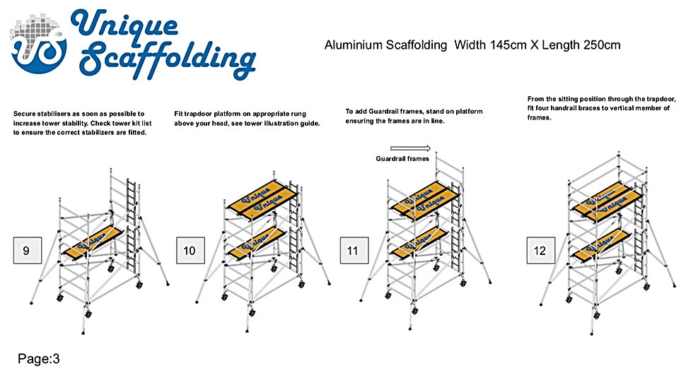 ALUMINIUM SCAFFOLDING ERECTION MANUAL