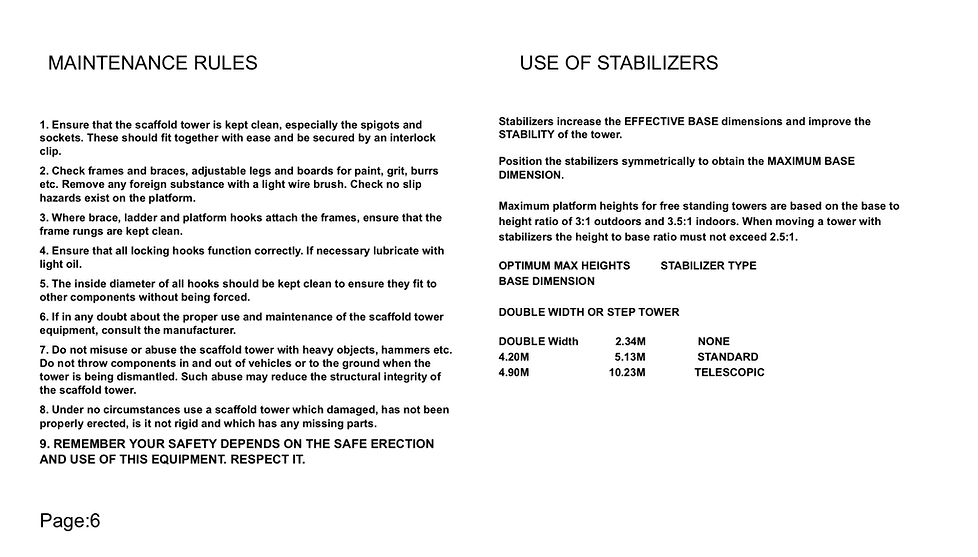 ALUMINIUM SCAFFOLDING ERECTION MANUAL