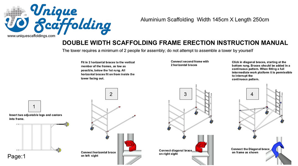 ALUMINIUM SCAFFOLDING ERECTION MANUAL
