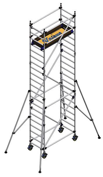 Aluminium scaffolding
