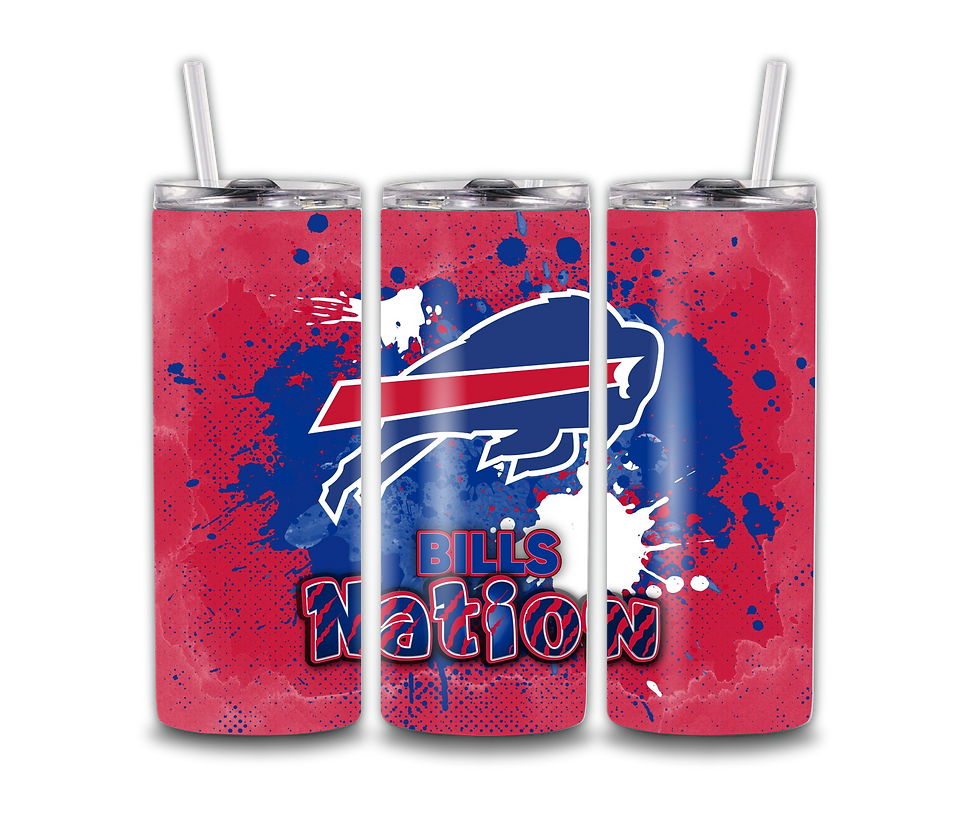 Paint Splatter Buffalo Bills