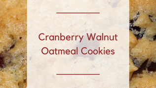 Cranberry Walnut Oatmeal Cookies