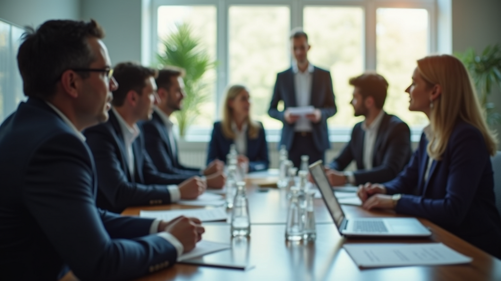Close-up view of a training session with managers participating in a leadership workshop