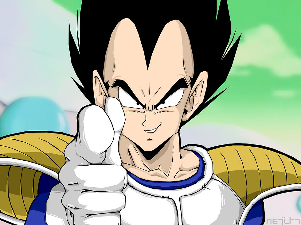 Vegeta en el planeta Namek