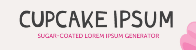 Cupcake Ipsum generator