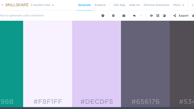 Generate - Coolors.co