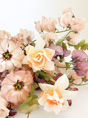 Lisianthus, Daffodils, and Sweet Peas