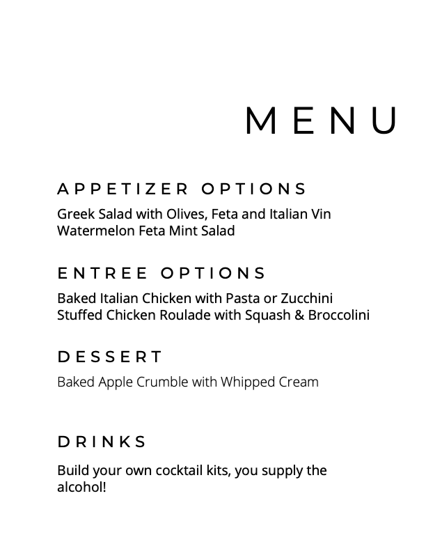 appetizer options