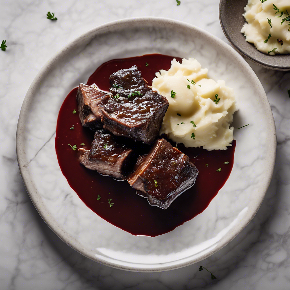 braised beef short rib private dinner