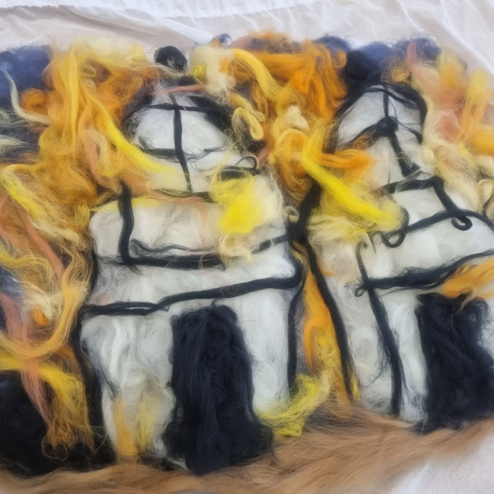Great Fire of London felt art work