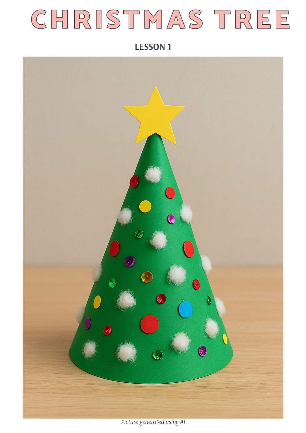 Christmas Tree Cone Art Project