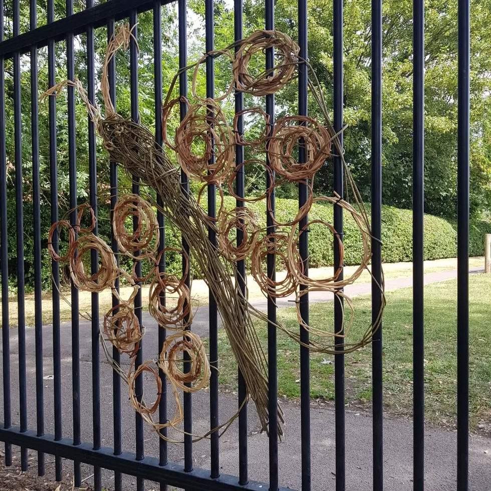 dragon fly made out of willow