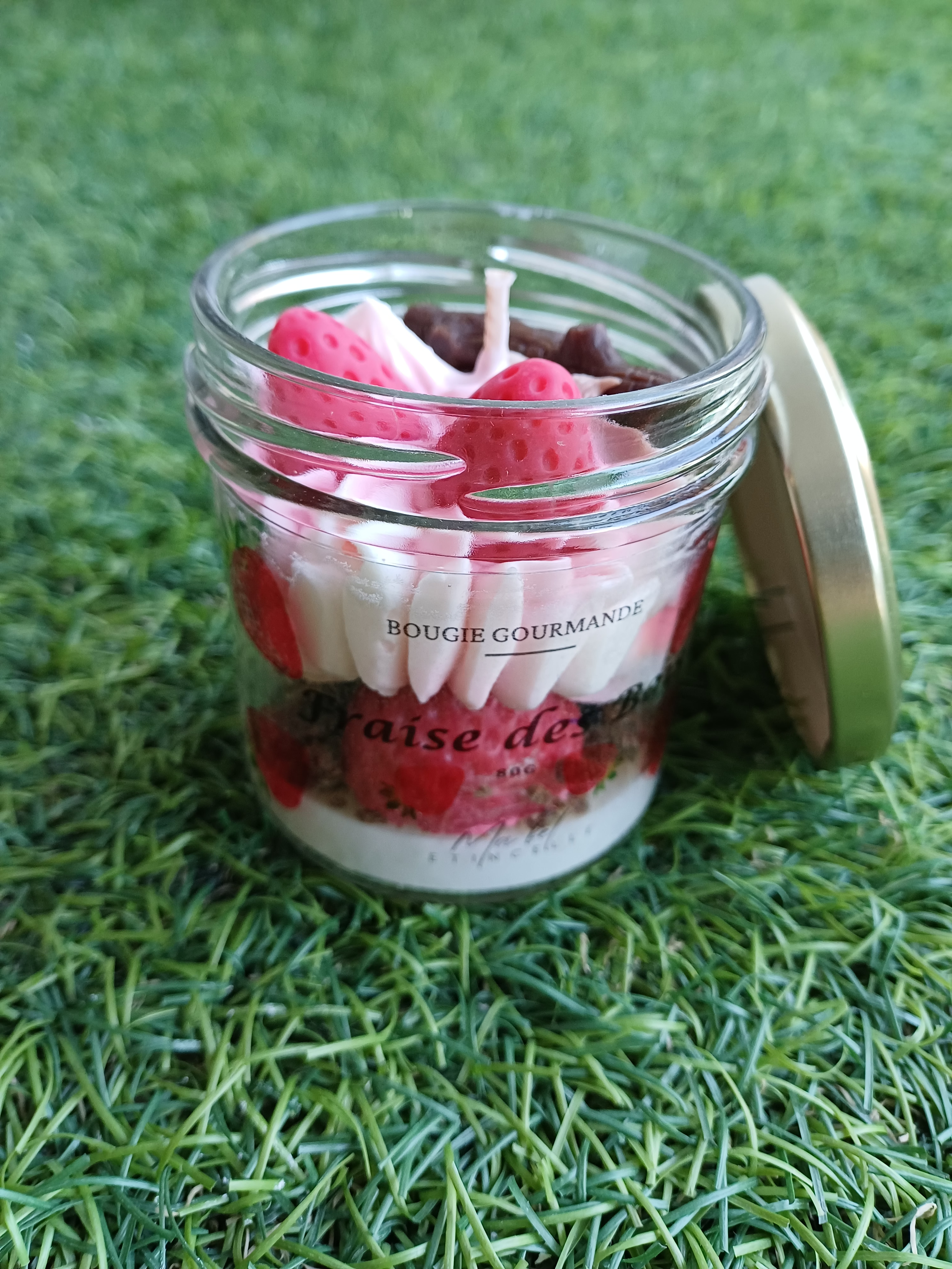 Bougie gourmande Fraise des bois