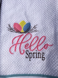 Hello Spring Hand Towel