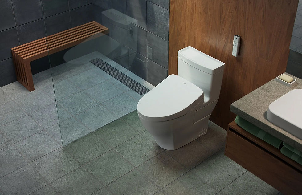 TOTO Legato Washlet+ in bathroom
