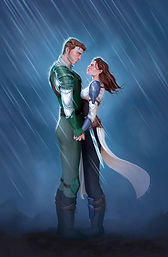 Illustration intérieure de Funeste Étincelle, saga fantasy young adult de Marine Gautier
