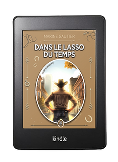 Couverture numérique du tome 4 de Dans le lasso du temps, romance M/M cowboys de Marine Gautierg