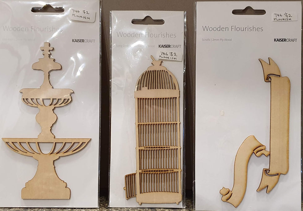 KaiserCraft Wooden Flourishes $2 ea