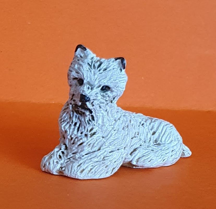 Sm Sitting Wh Dog $1